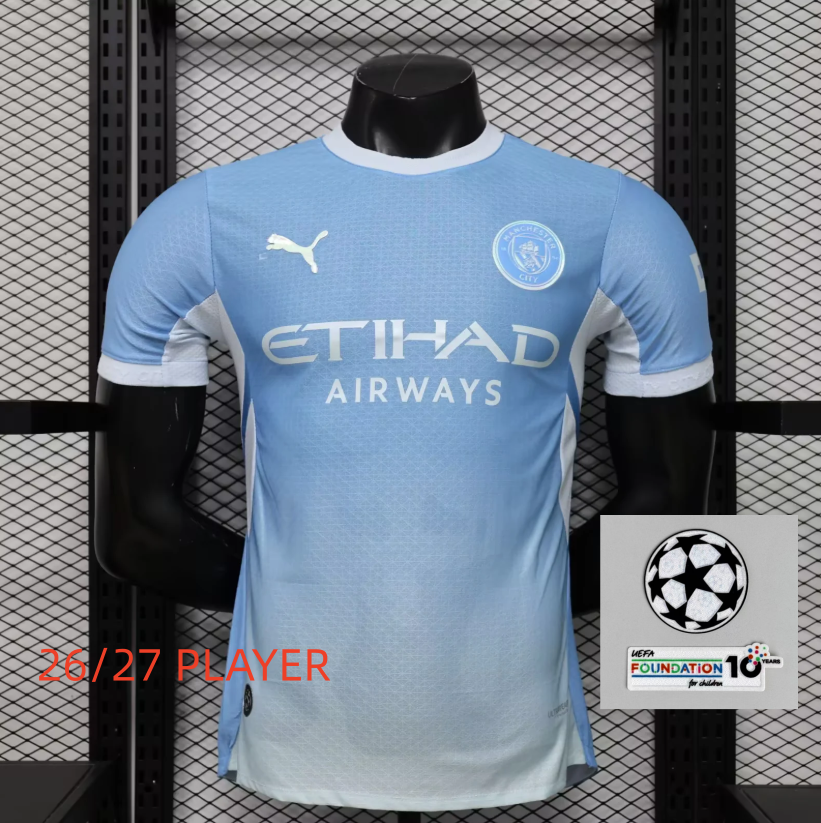 26 27 Manchester City Jersey 2026 Soccer Jerseys HAALAND FODEN DOKURODRIGO Football Shirt Football Jersy Fans Player