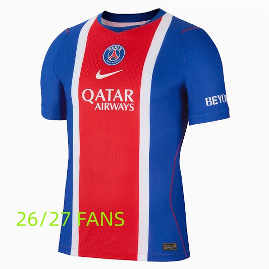 26 27 Paris Jersey 2026 Soccer Jerseys KVARATSKHELIA O.DEMBELE D.DOUE N.MENDES Football Shirt Football Jersy Fans Player