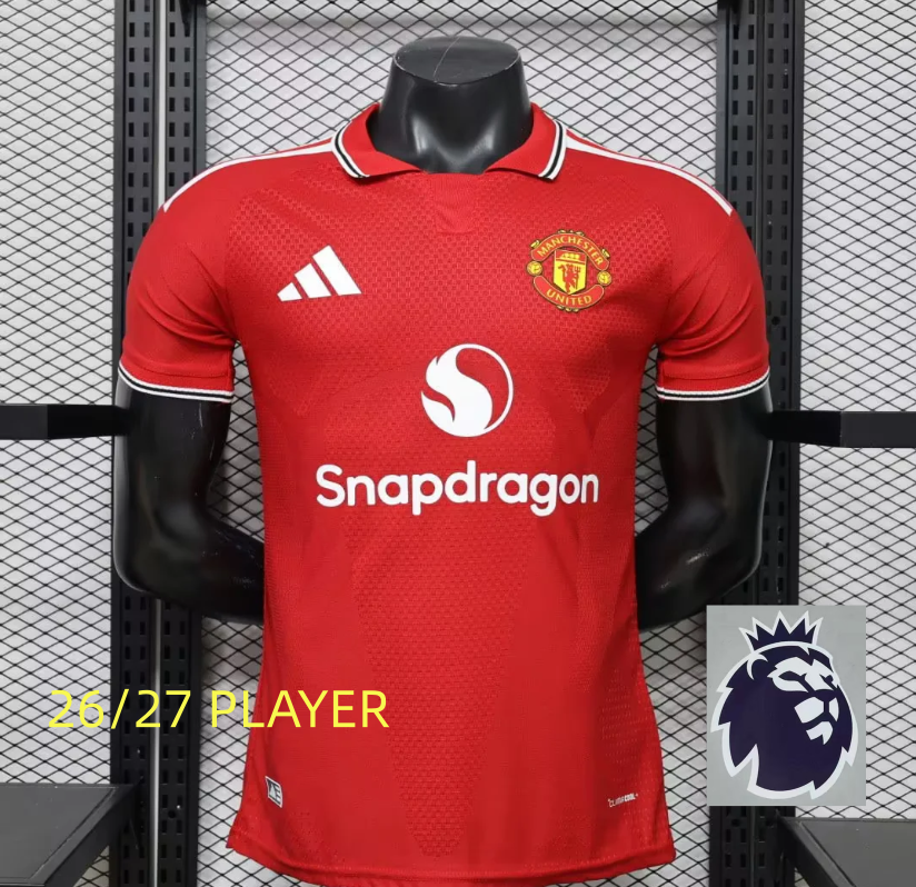 26 27 Manchester United Jersey 2026 Soccer Jerseys B.Fernandes Cunha Zirkzee MBEUMO Football Shirt Football Jersy Fans Player