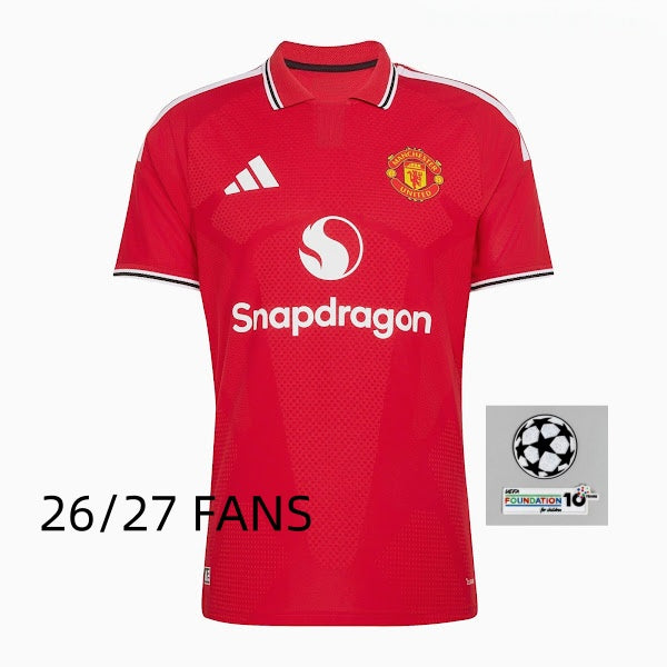 26 27 Manchester United Jersey 2026 Soccer Jerseys B.Fernandes Cunha Zirkzee MBEUMO Football Shirt Football Jersy Fans Player