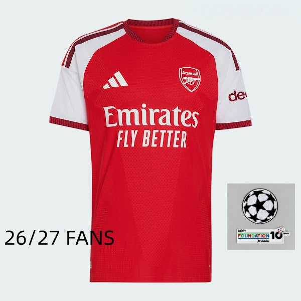 26 27 Arsenal  Jersey 2026 Soccer Jerseys RICE SAKA MADUEKE ZUBIMENDI Football Shirt Football Jersy Fans