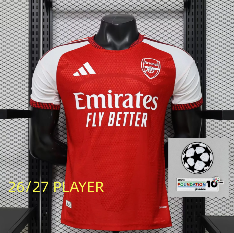 26 27 Arsenal  Jersey 2026 Soccer Jerseys RICE SAKA MADUEKE ZUBIMENDI Football Shirt Football Jersy Fans